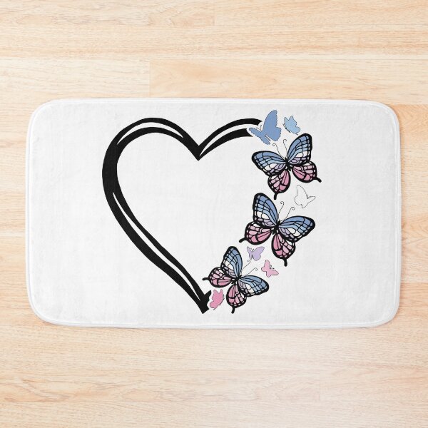Item preview, Bigender Pride Flying Butterfly Heart  designed and sold by QueenS-Gallery.