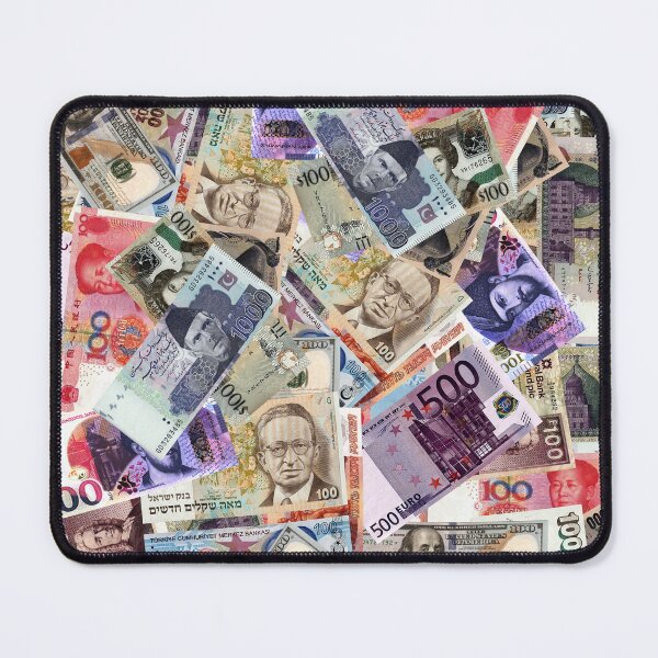 Item preview, Money Bills from Around the Globe – Banker, Traveler & Collector Gift designed and sold by levsal.