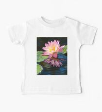 Pink Flowering Waterlily Reflection Baby Tee