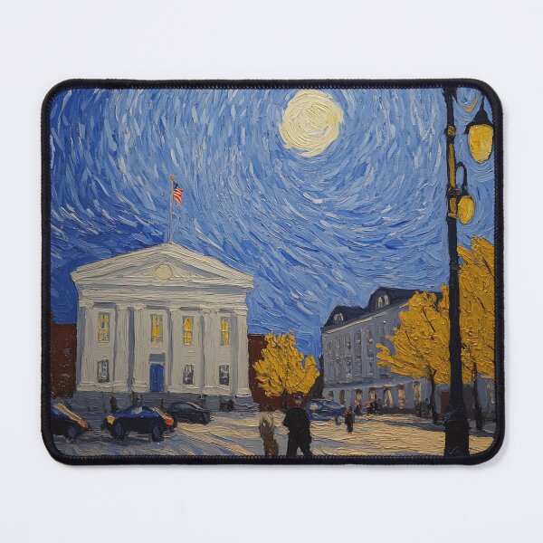 Item preview, Courthouse | Post-impressionist painting style designed and sold by ComicsFactory.