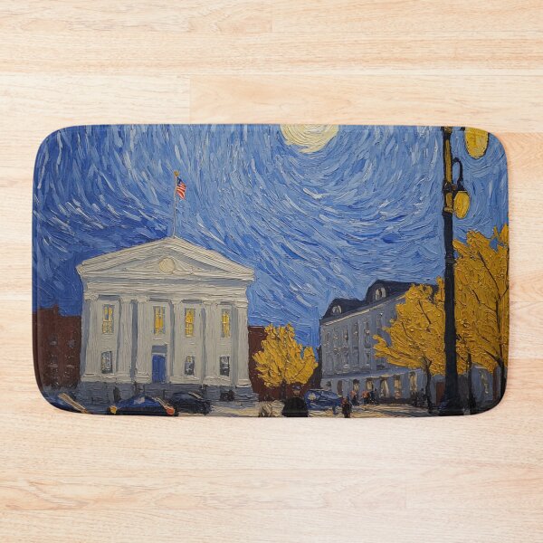 Item preview, Courthouse | Post-impressionist painting style designed and sold by ComicsFactory.