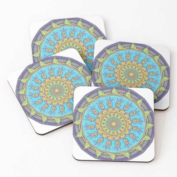 Item preview, Mandala for peace in the world designed and sold by weedstamps.