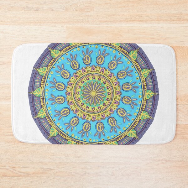 Item preview, Mandala for peace in the world designed and sold by weedstamps.