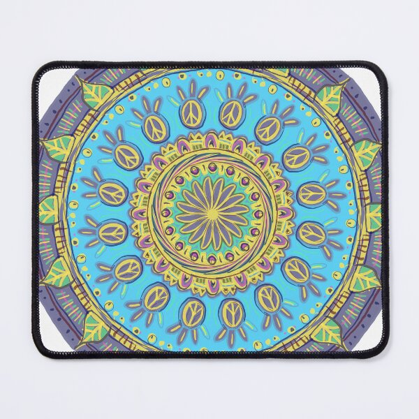 Item preview, Mandala for peace in the world designed and sold by weedstamps.