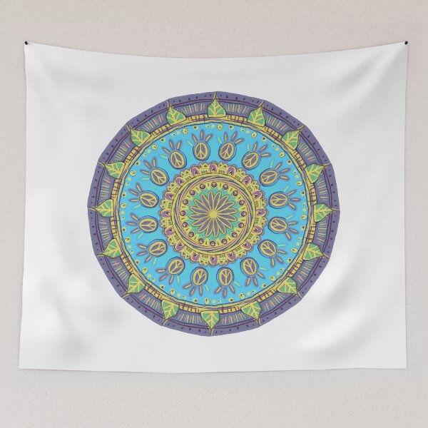 Item preview, Mandala for peace in the world designed and sold by weedstamps.