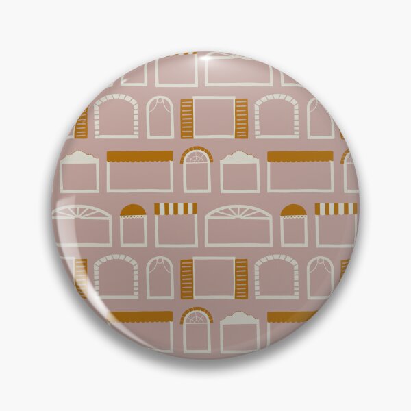Item preview, Lively window styles from welcoming homes on rosy brown background designed and sold by aysegulkacar.