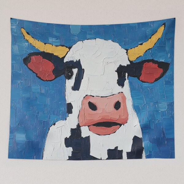 Item preview, Cow | Post-impressionist painting style designed and sold by ComicsFactory.