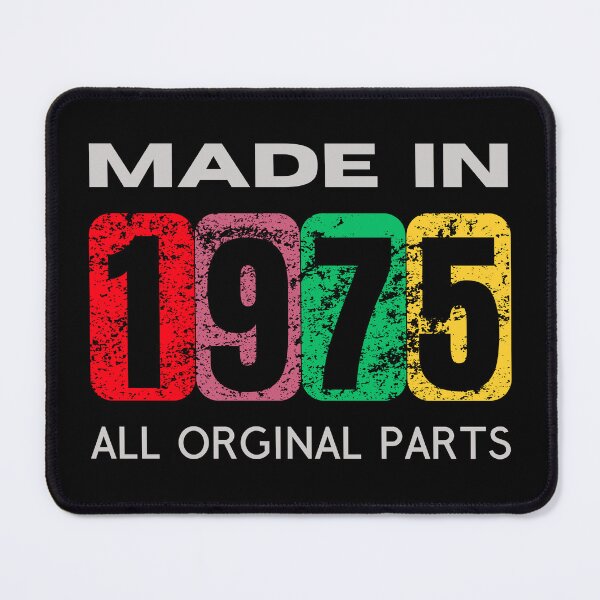 Item preview, Vintage 1975 - All Original Parts | Retro Birthday Gift designed and sold by Psycho-Crazy.