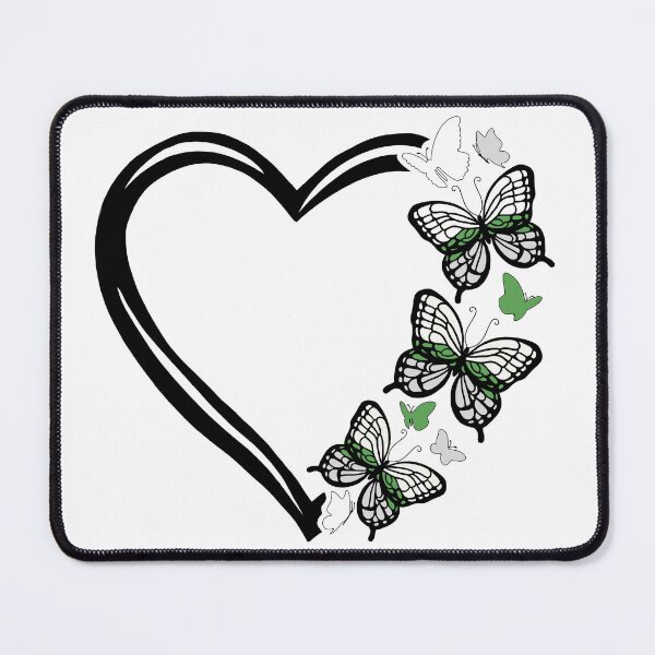 Item preview, Demiromantic Pride Flying Butterfly Heart  designed and sold by QueenS-Gallery.