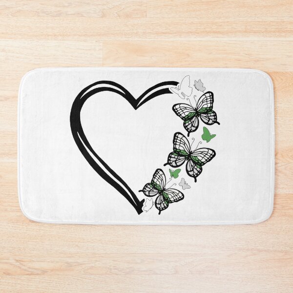 Item preview, Demiromantic Pride Flying Butterfly Heart  designed and sold by QueenS-Gallery.