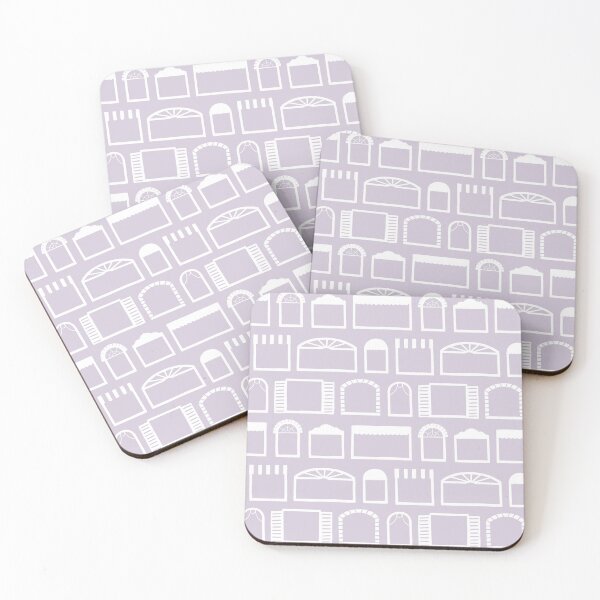 Item preview, Lively window styles from welcoming homes on purple background designed and sold by aysegulkacar.