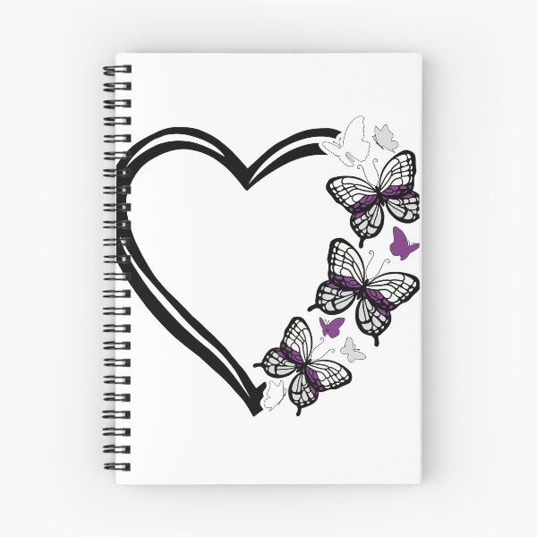 Item preview, Demisexual Pride Flying Butterfly Heart  designed and sold by QueenS-Gallery.