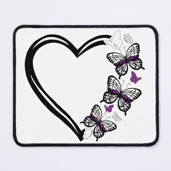 Item preview, Demisexual Pride Flying Butterfly Heart  designed and sold by QueenS-Gallery.