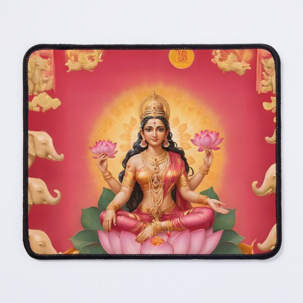 Item preview, Hindu Goddess Lakshmi Wealth and Prosperity Art designed and sold by PrometheusStyle.