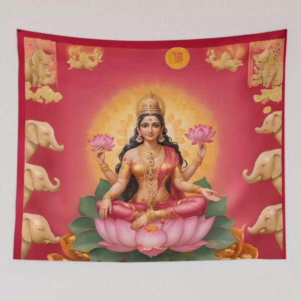 Item preview, Hindu Goddess Lakshmi Wealth and Prosperity Art designed and sold by PrometheusStyle.