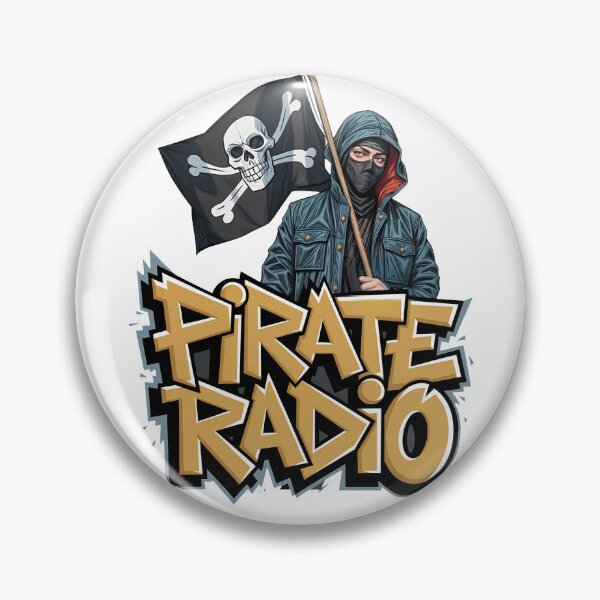 Item preview, Pirate Radio – The Rebellious Spirit of Free Airwaves! designed and sold by 8bitRaver.