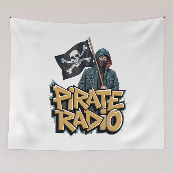 Item preview, Pirate Radio – The Rebellious Spirit of Free Airwaves! designed and sold by 8bitRaver.