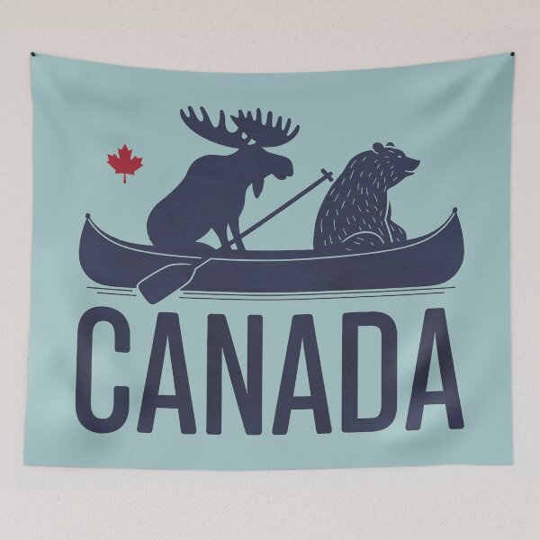 Item preview, Canada Moose And Bear Canoeing designed and sold by HowToCanadian.