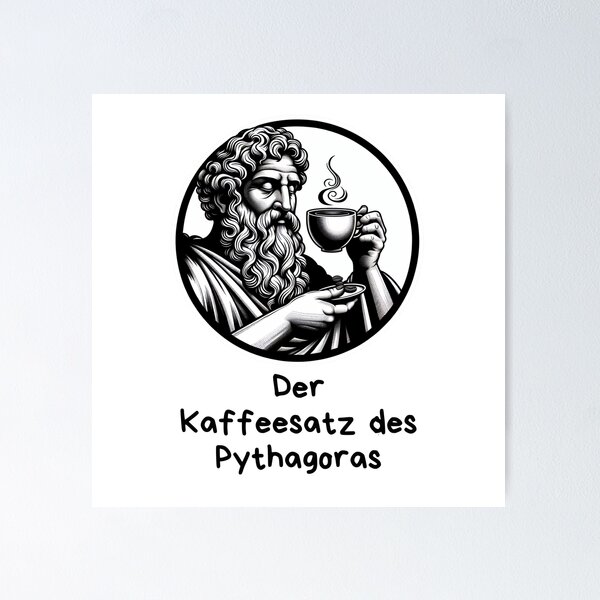 Item preview, Pythagoras' coffee grounds designed and sold by LadyGenius.