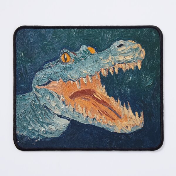 Item preview, Crocodile | Post-impressionist painting style designed and sold by ComicsFactory.