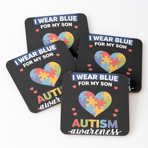 Item preview, I Wear Blue For my son Autism Awareness men women kids mom, autism awareness month designed and sold by BLZART.