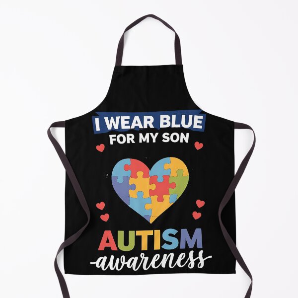 Item preview, I Wear Blue For my son Autism Awareness men women kids mom, autism awareness month designed and sold by BLZART.