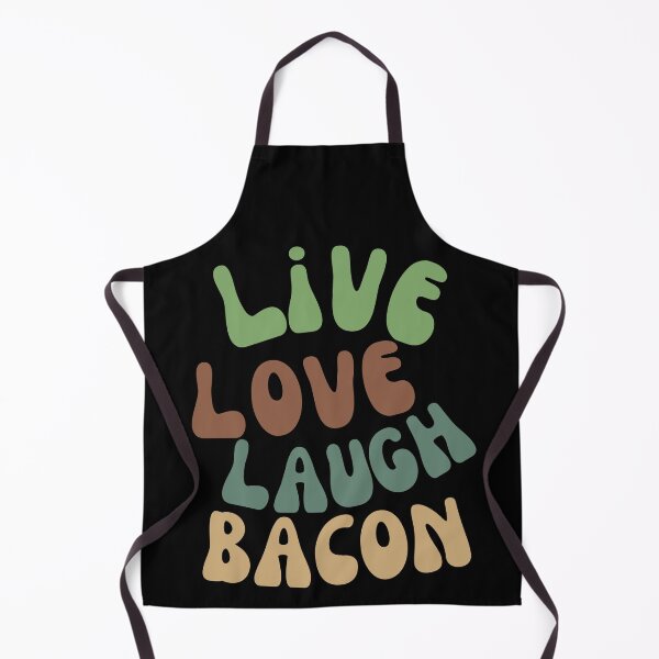 Item preview, Live Love Laugh Bacon – Funny Quirky Text Design for Bacon Lovers designed and sold by Fredster1966.
