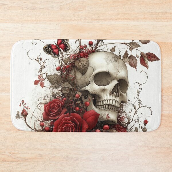Item preview, Winter's Last Bloom: The Skull's Ephemeral Adornment designed and sold by bloorose.
