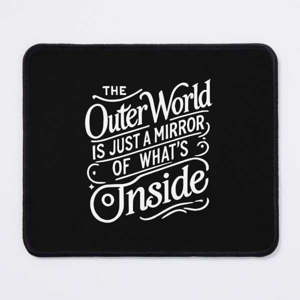 Item preview, Outer World Is A Mirror Of Inside, Law of Attraction Mindset Manifestation designed and sold by chantastical.