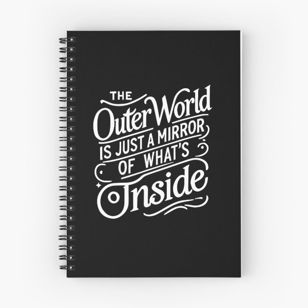 Item preview, Outer World Is A Mirror Of Inside, Law of Attraction Mindset Manifestation designed and sold by chantastical.