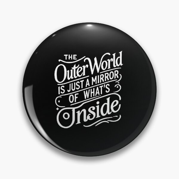 Item preview, Outer World Is A Mirror Of Inside, Law of Attraction Mindset Manifestation designed and sold by chantastical.