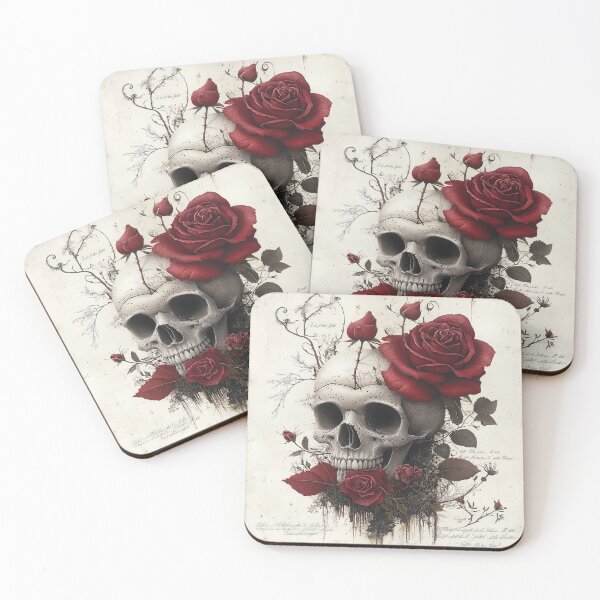 Item preview, Epistle of Decay: The Skull Adorned with Crimson Script designed and sold by bloorose.