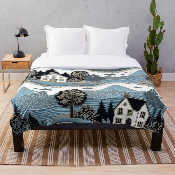 Item preview, Ice Blue Pastoral Dream designed and sold by ELGN DESIGNS.