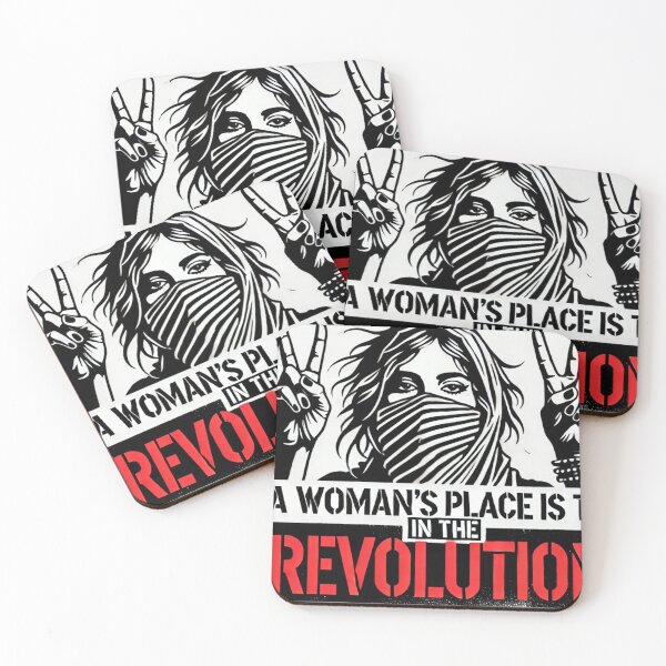 Item preview, A Woman's Place is in the Revolution - Feminist Protest Art designed and sold by Asfyi.