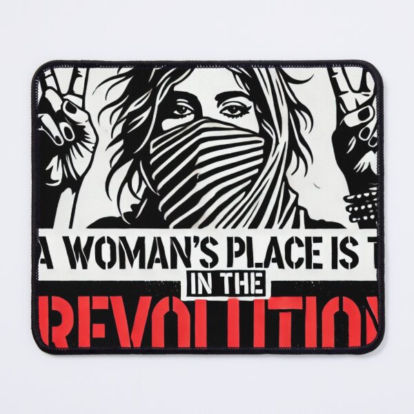 Item preview, A Woman's Place is in the Revolution - Feminist Protest Art designed and sold by Asfyi.