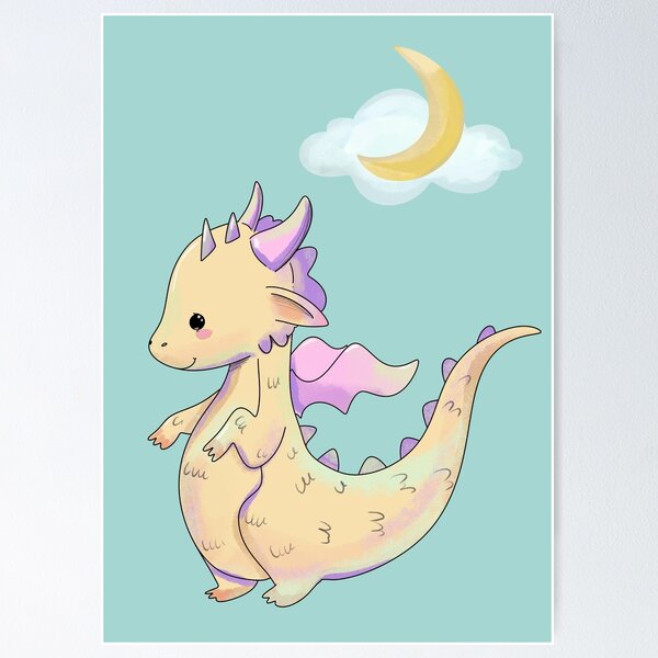 Artikel-Vorschau von Wunderliches Drachen-Kinderzimmer-Poster, designt und verkauft von myFox.