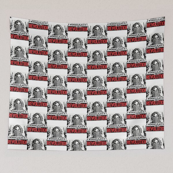 Item preview, A Woman's Place is in the Revolution - Feminist Protest Art designed and sold by Asfyi.