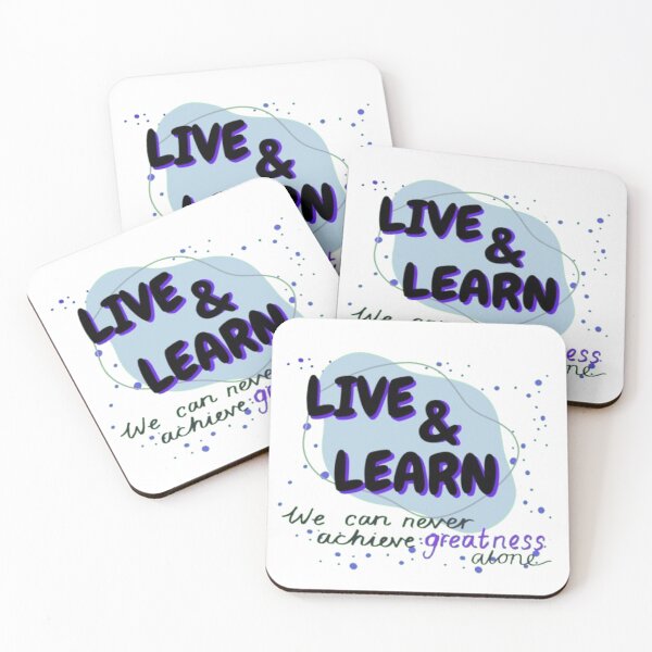 Item preview, live and learn Inspirational Motivational Quote Art Print designed and sold by bivetTshirt.