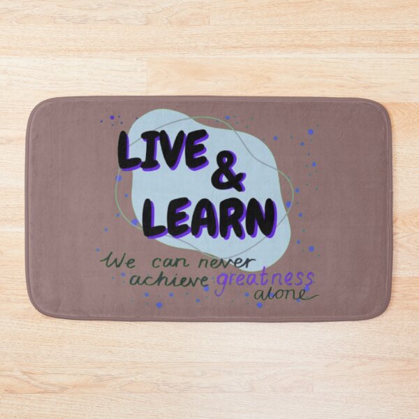 Item preview, live and learn Inspirational Motivational Quote Art Print designed and sold by bivetTshirt.
