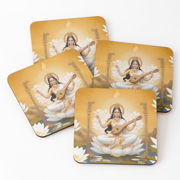 Item preview, Hindu Goddess Saraswati - Wisdom, Music, and Arts Illustration designed and sold by PrometheusStyle.