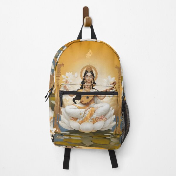 Item preview, Hindu Goddess Saraswati - Wisdom, Music, and Arts Illustration designed and sold by PrometheusStyle.