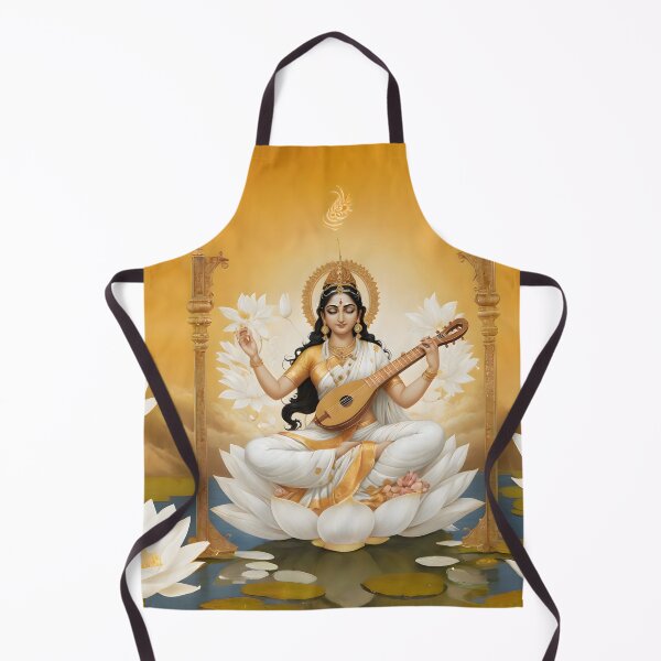 Item preview, Hindu Goddess Saraswati - Wisdom, Music, and Arts Illustration designed and sold by PrometheusStyle.
