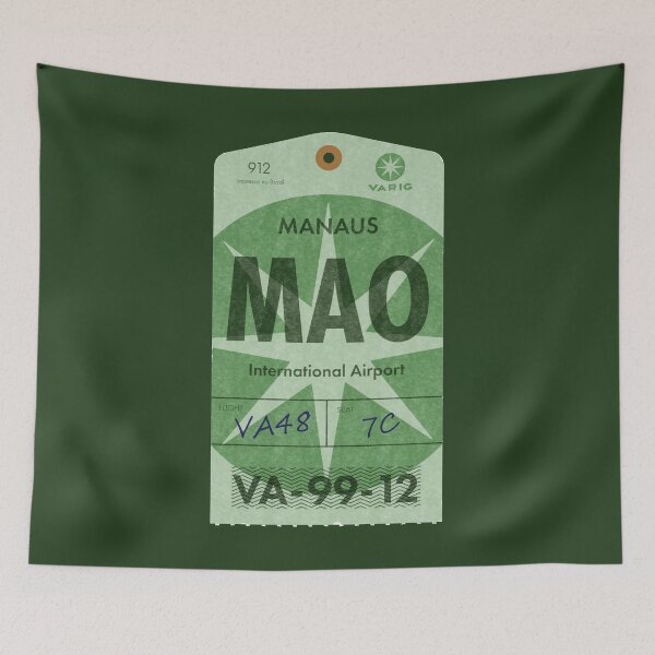Item preview, Varig retro tag to Manaus designed and sold by LostTravelersLab.