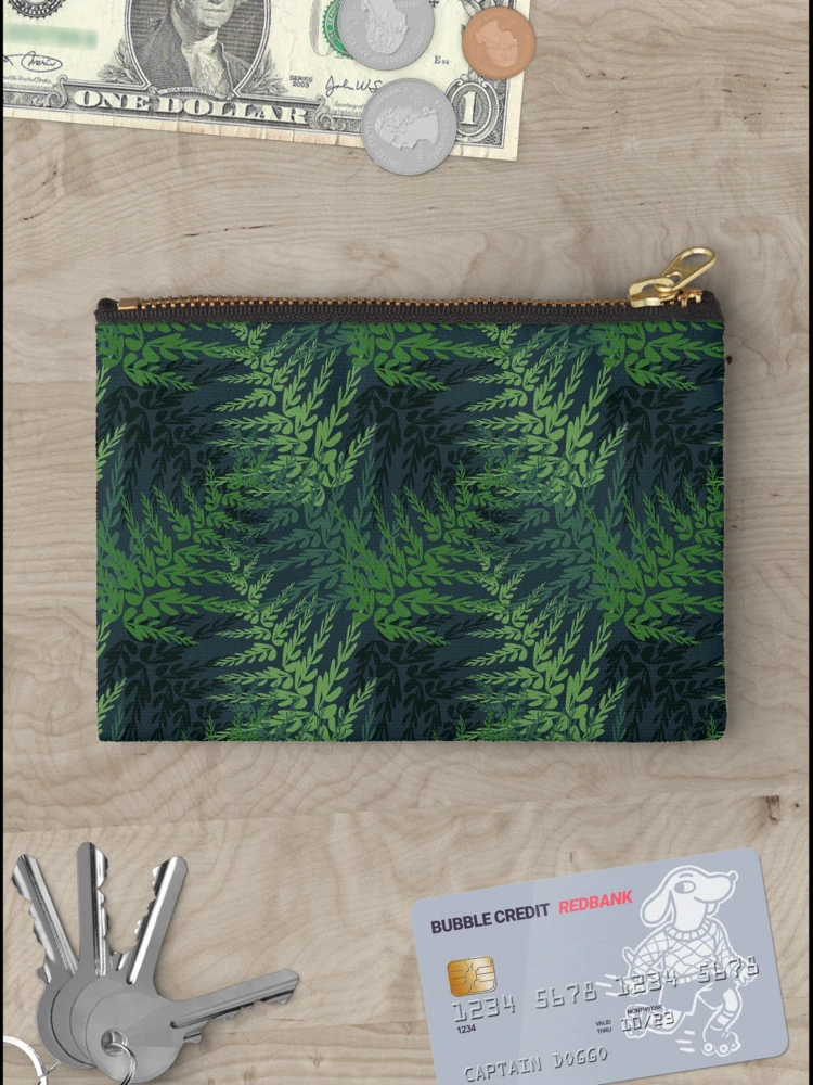 Thumbnail 3 of 4, Zipper Pouch, Ferns designed and sold by RhoQA.
