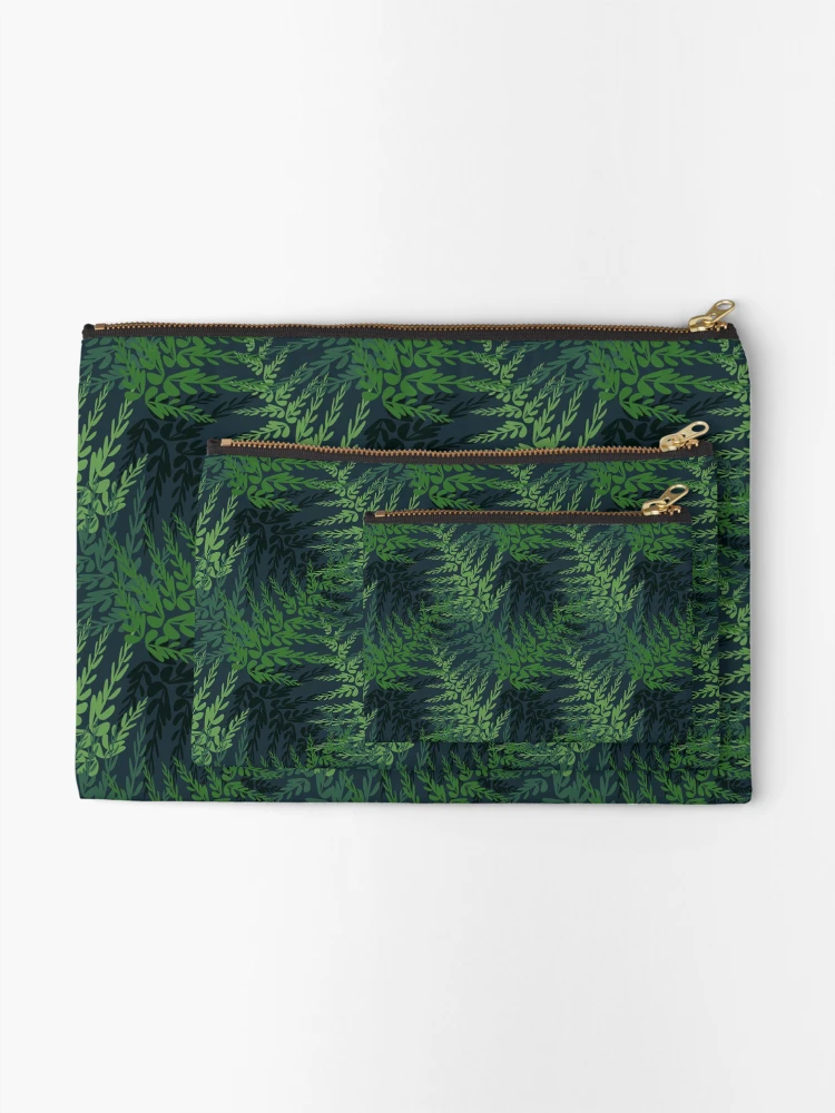 Thumbnail 2 of 4, Zipper Pouch, Ferns designed and sold by RhoQA.
