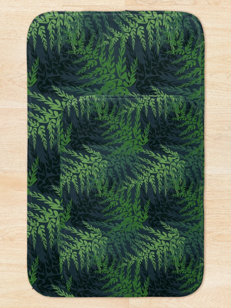 Thumbnail 5 of 6, Bath Mat, Ferns designed and sold by RhoQA.