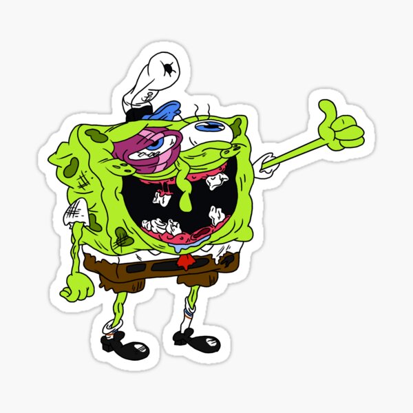 Vista previa del artículo con la obra «Esponge Bob», diseñado y vendido por MrDuckArtist.