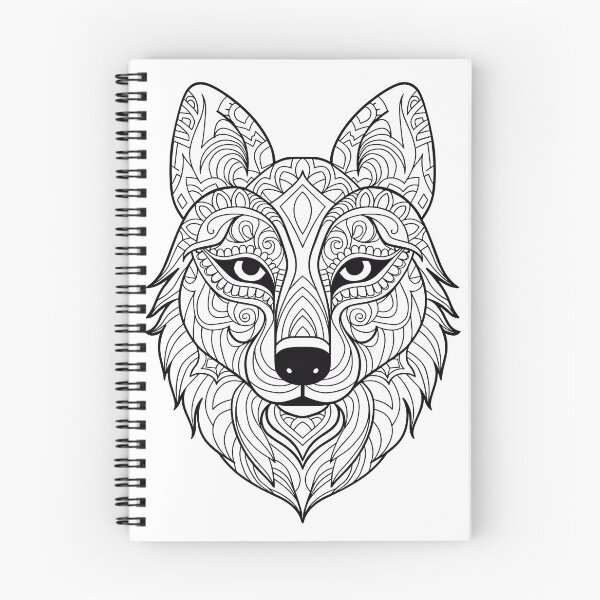 Item preview, Husky Coloring Page Pattern designed and sold by DavidColoring.