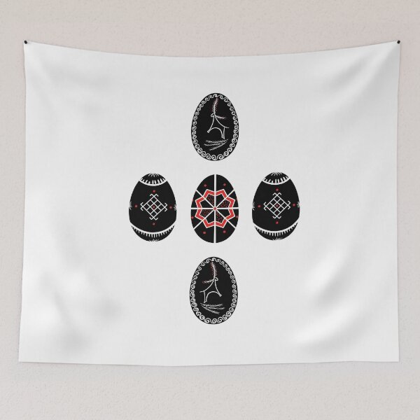 Item preview, Pysanka Easter Eggs - Set of Handpainted eggs Cross designed and sold by Wolshebnaja.