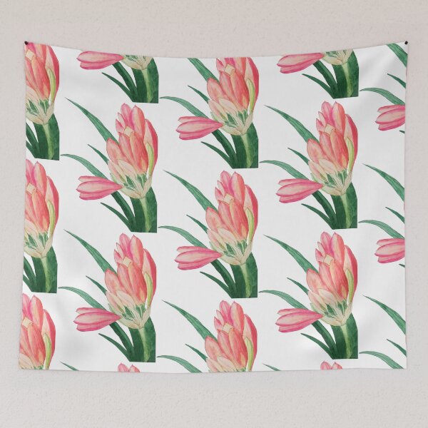 Item preview, Clivia budding blossom watercolour painting  designed and sold by esvb.